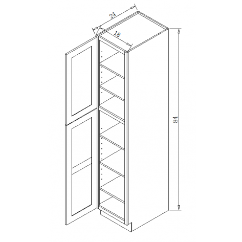 TP182484 Tall Pantry Cabinet	