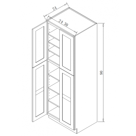 TP302490 Tall Pantry Cabinet	