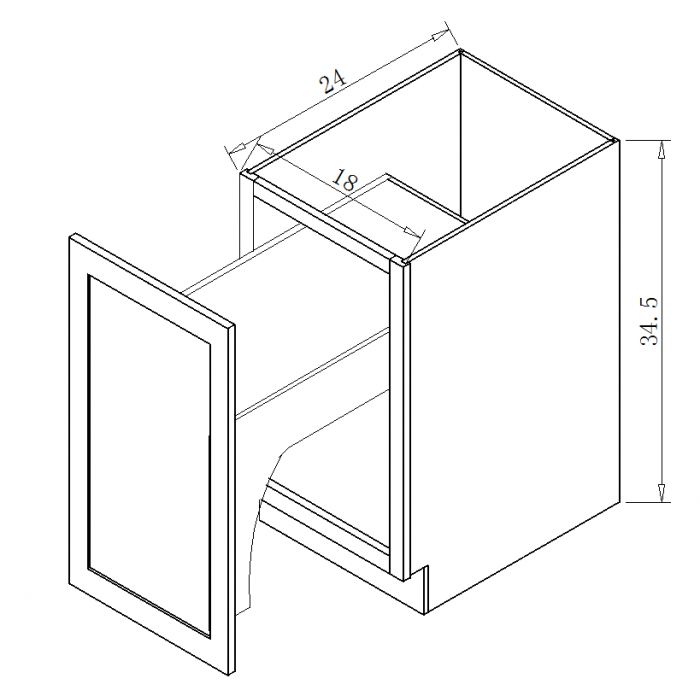 TB18Trash Trash Bin Galaxy White KITCHEN