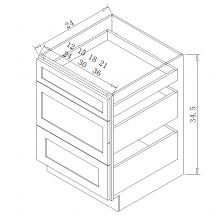 DB15 Drawer Base Cabinet